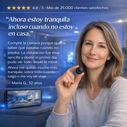 Mini Cámara de Seguridad WiFi 1080P