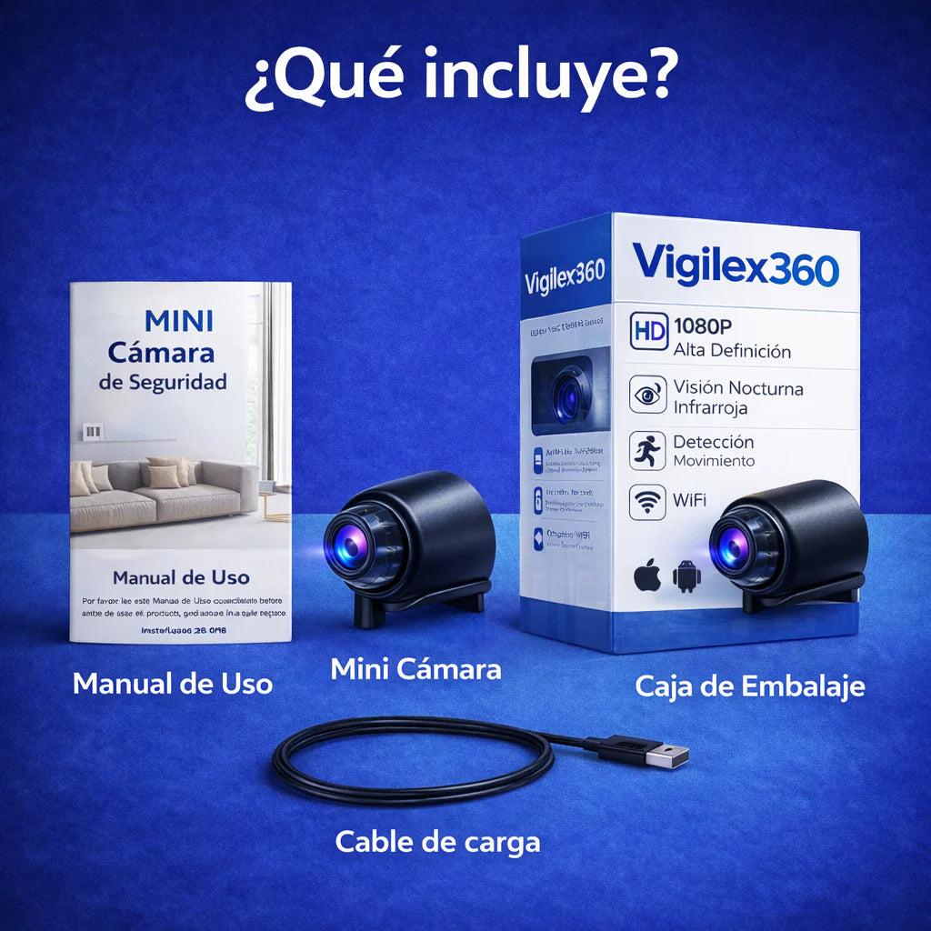 Mini Cámara de Seguridad WiFi 1080P